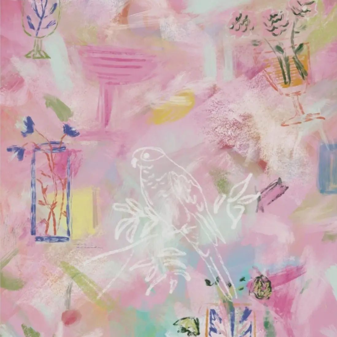 PINK PARTY ART PRINT