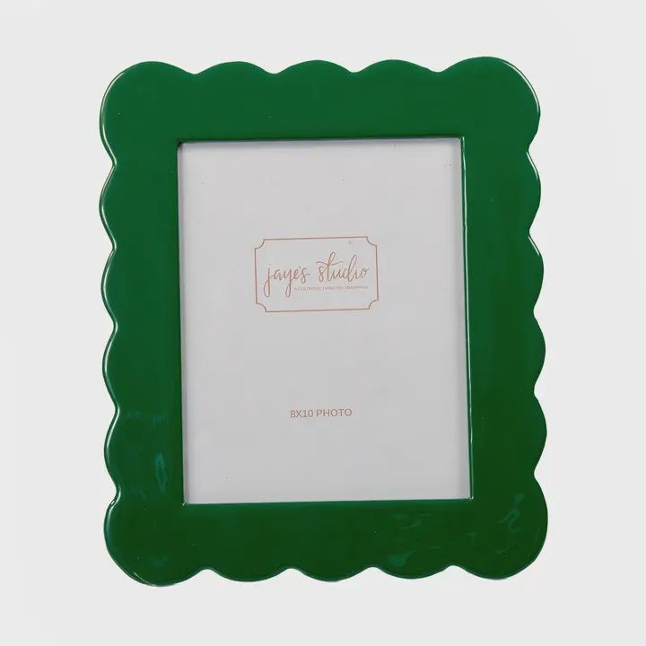 Gracie Scalloped Photo Frame, COLOR: EMERALD