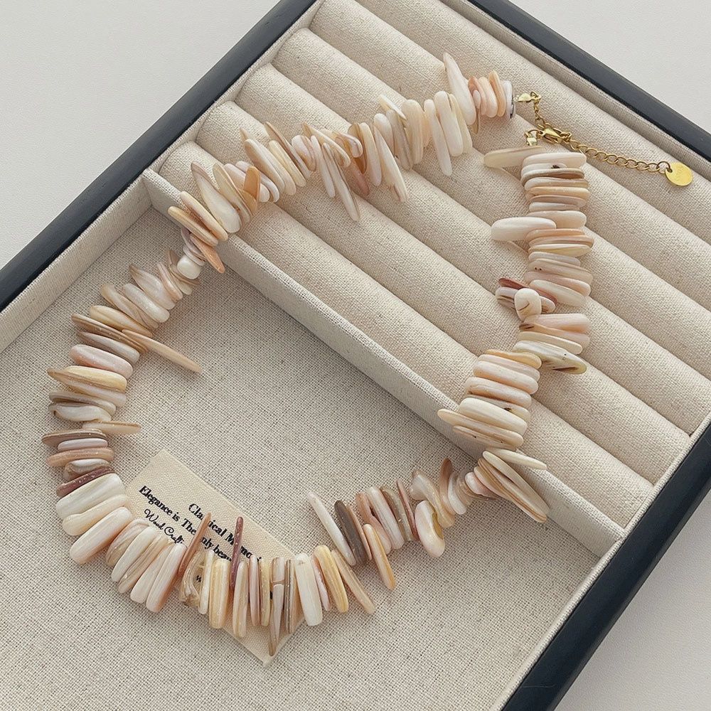 Natural Shell Statement Choker
