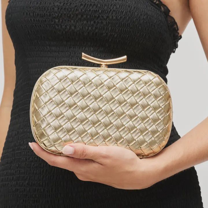 Allison Evening Bag, COLOR: GOLD