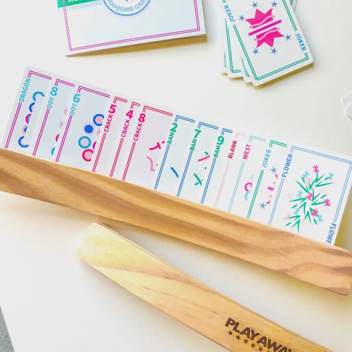 Play Away Modern Mahjong Card &amp; Rack Set