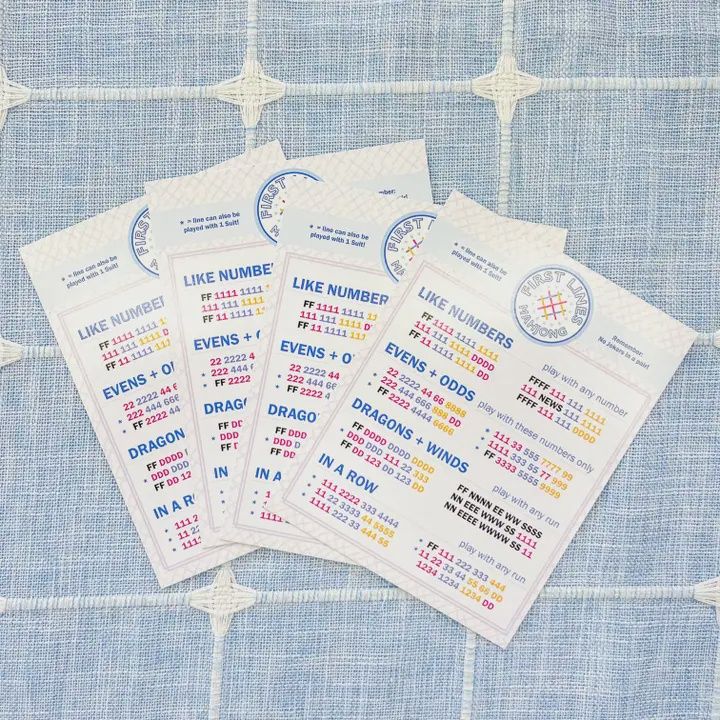 First Lines Simplified Mahjong Card