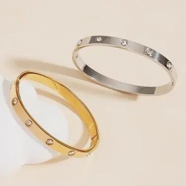 Tarnish Free Bangle, COLOR: GOLD