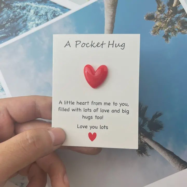 Pocket Hug Heart-Red