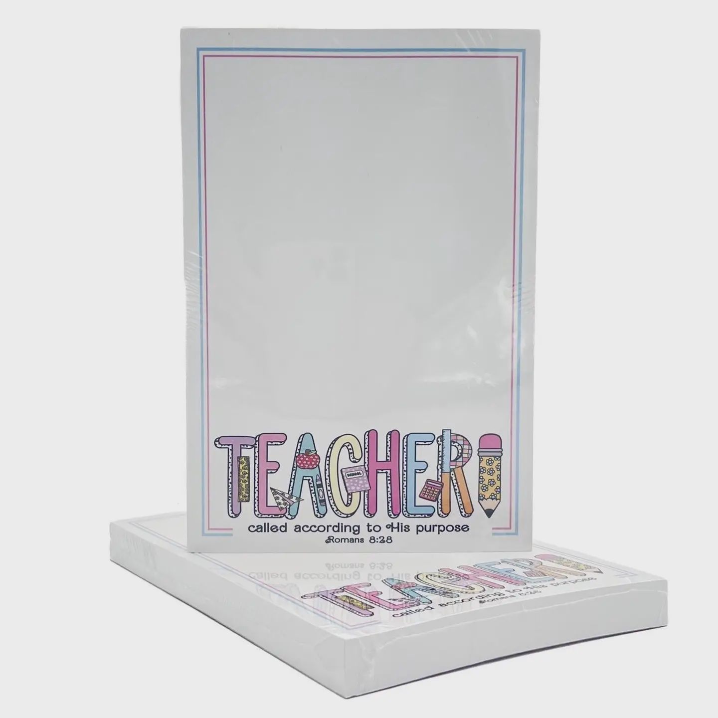 Colorful Teacher Verse Notepad