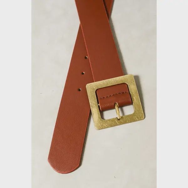 Classic Oversized Square Buckle Belt