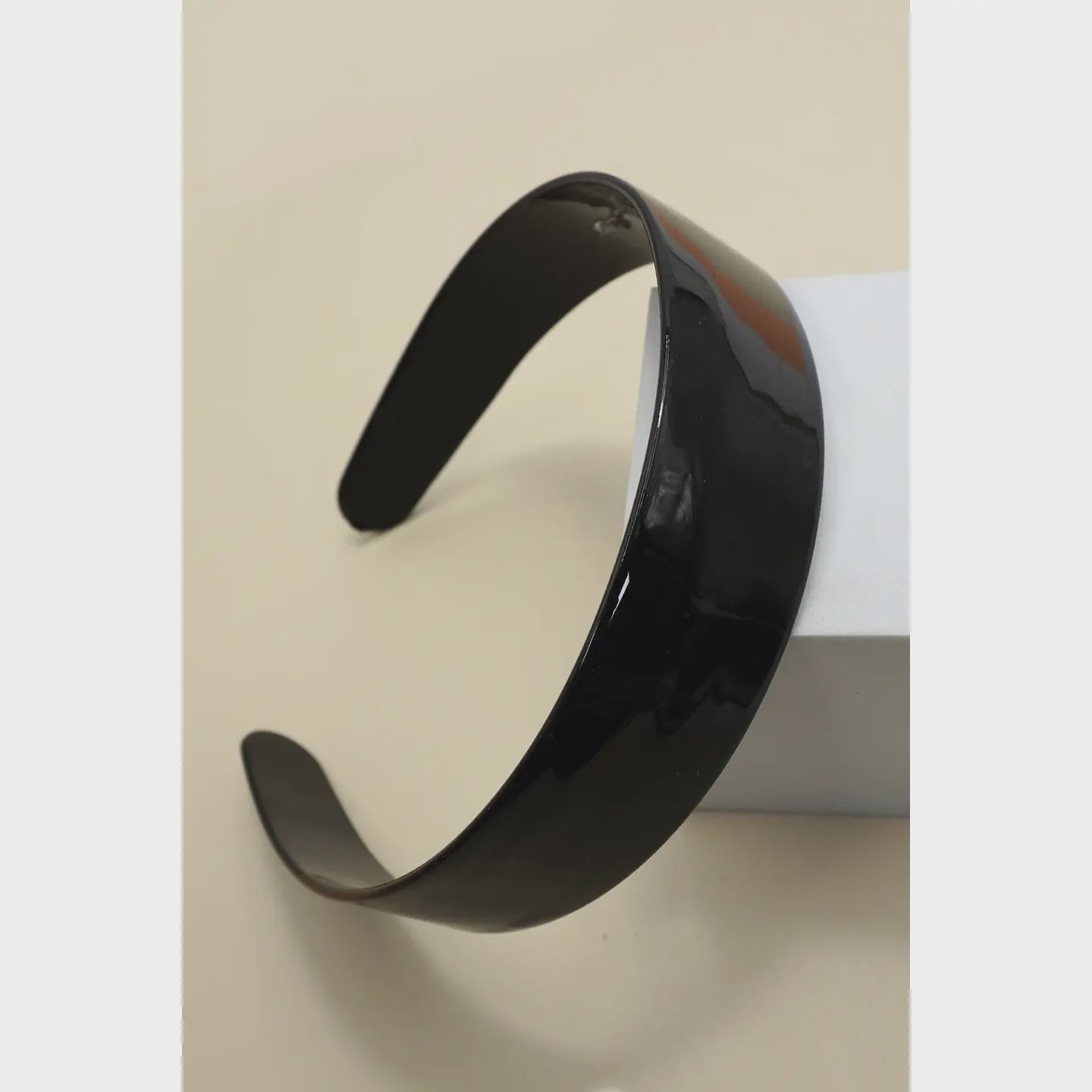 Acetate Headband, COLOR: Black