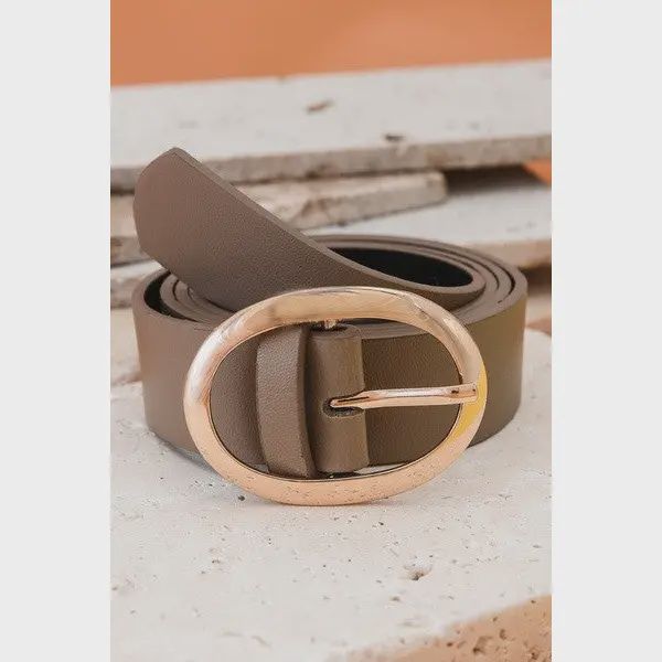 Classic Oval Buckle Belt