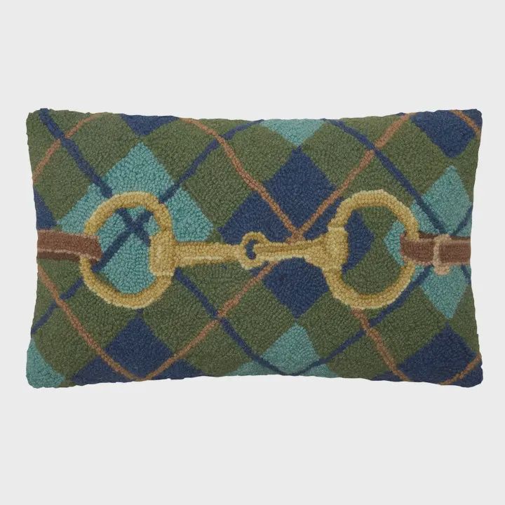 Gingham Buckle Hook Pillow