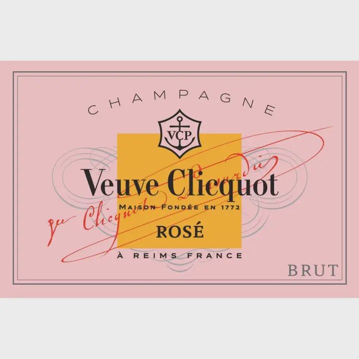 Champagne Label Coupe Tray - Rose