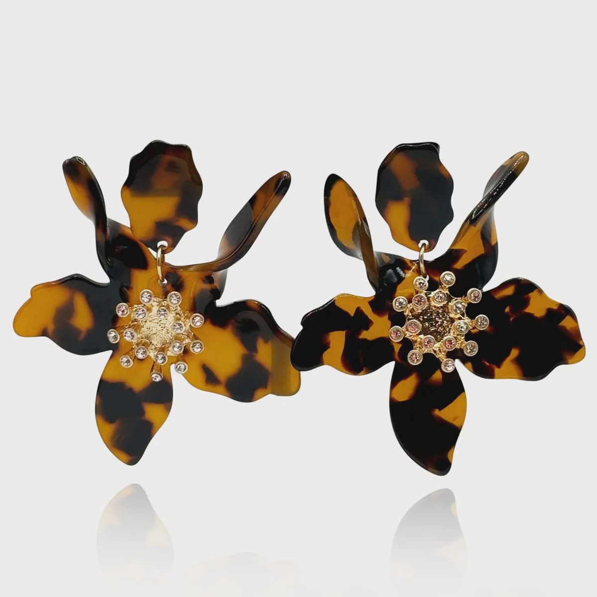 Aurelia Floral Resin Studs