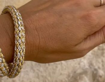 Thin Warrior Weave Bangle