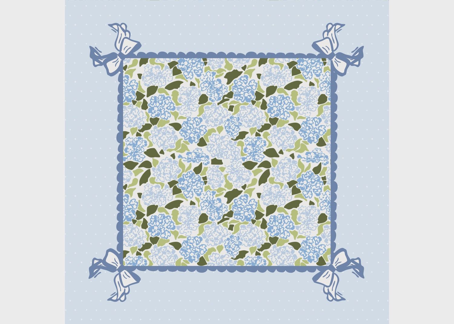 Hydrangea Playing Mat