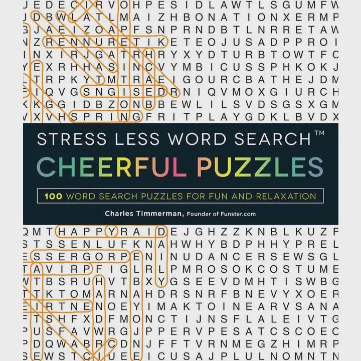 Stress Less Word Search - Cheerful Puzzles