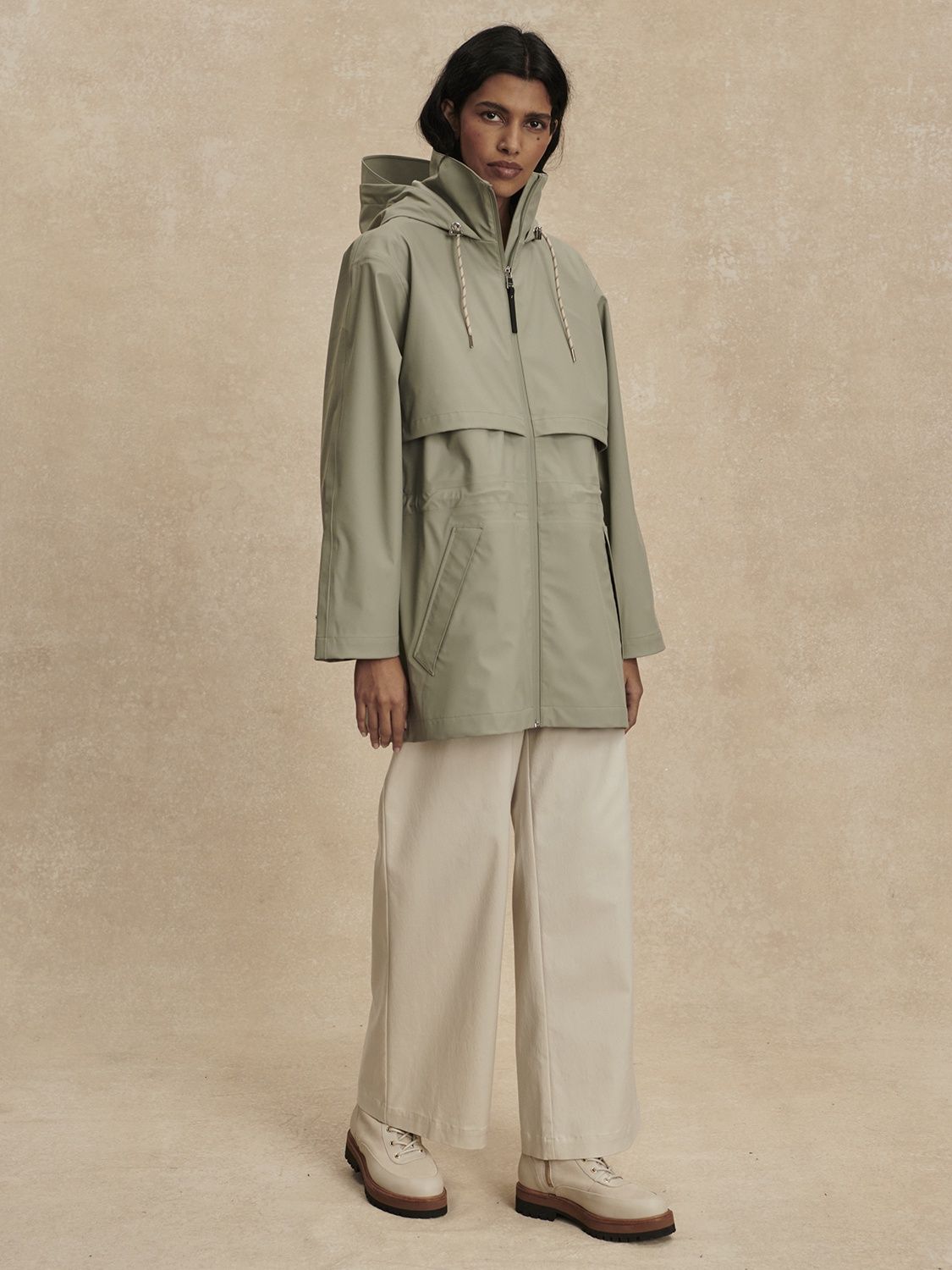 Alyssa Rain Jacket, COLOR: Forest Fog, Size: XS