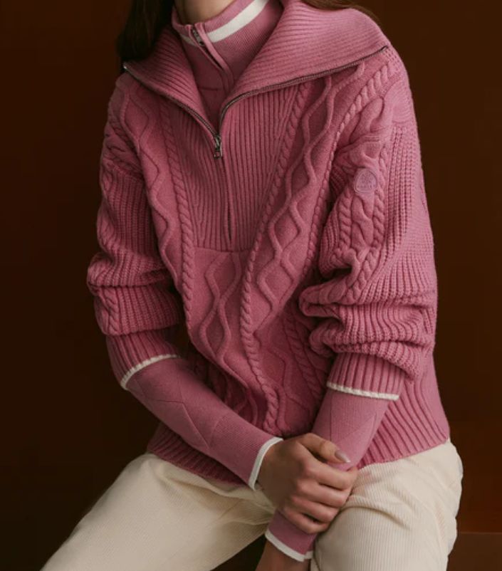 Didi Relaxed Cable Half-Zip