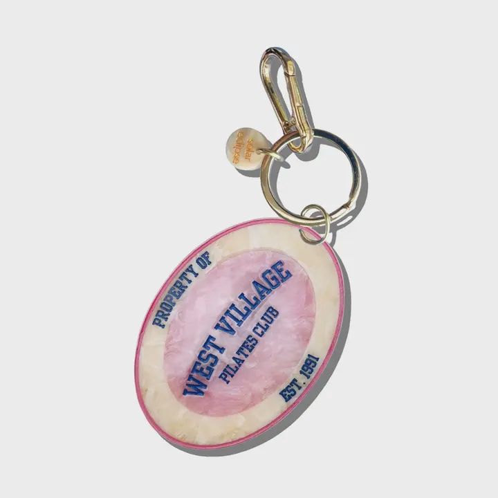 Hand-Painted West Village Pilates Club Bag Charm + Keychain