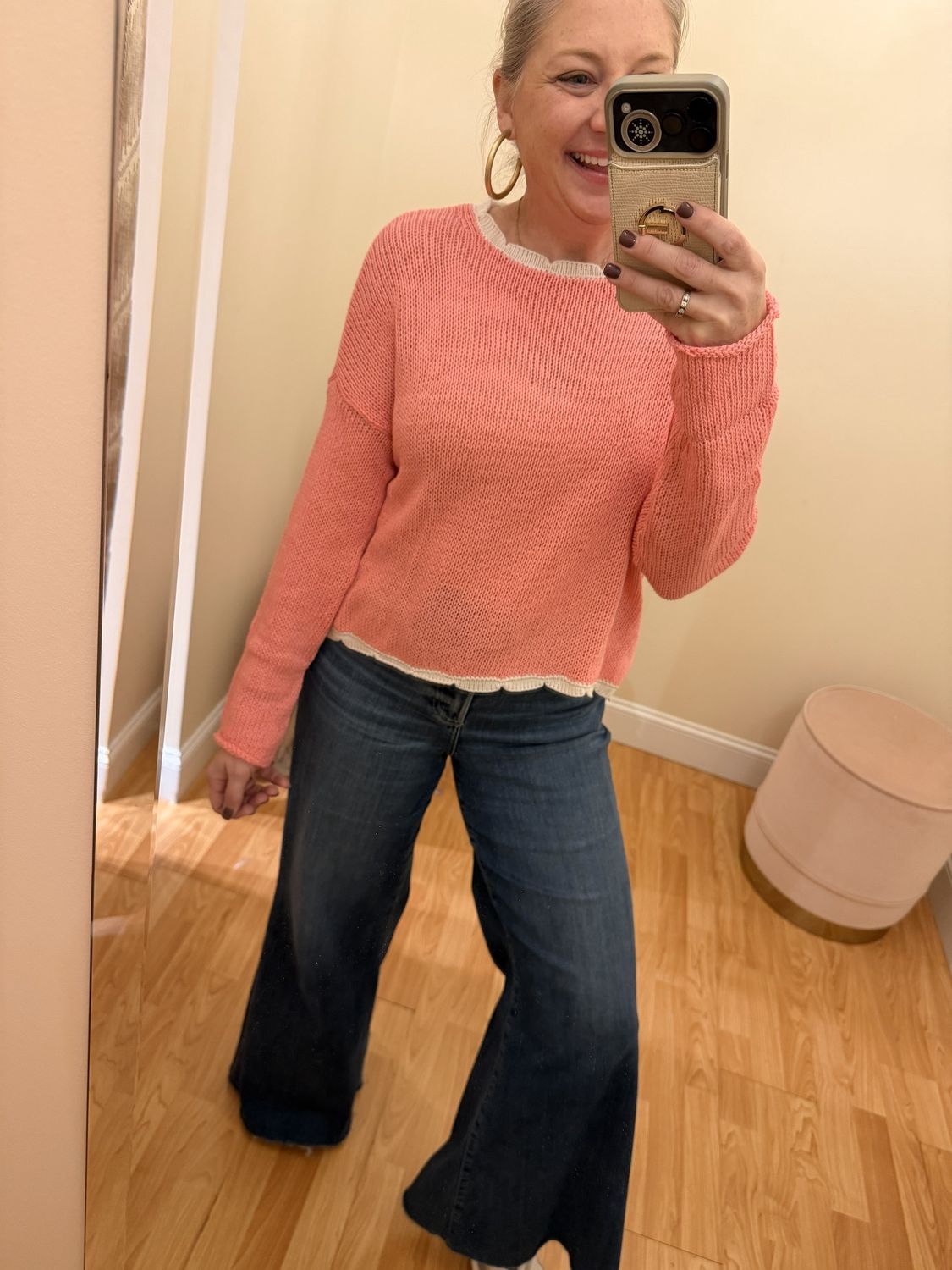 Kyla Tipped Crew Cotton