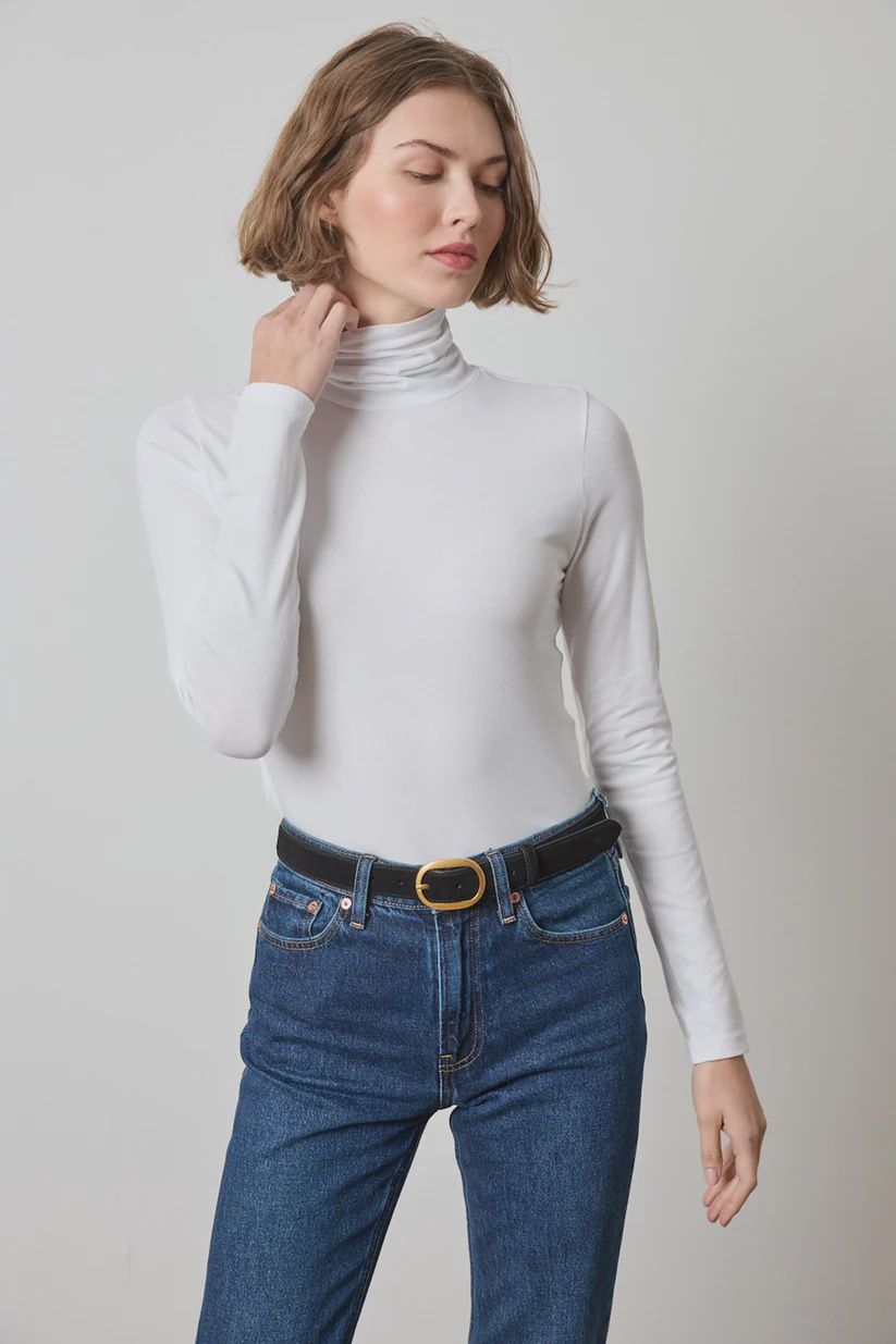 Turtleneck, COLOR: White, Size: XS