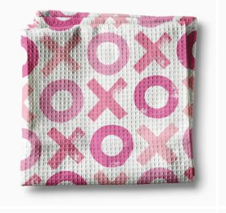Valentine Heart Xoxo Galentine Kitchen Towel Waffle Baking