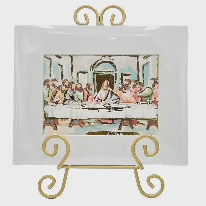 Gold Foil the Lord's Supper Art Print
