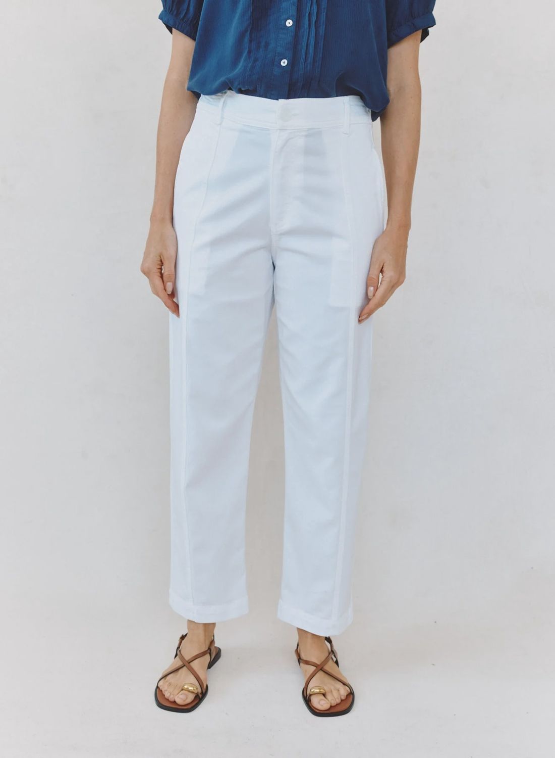Seamed Soft Barrel, COLOR: White, Size: XS