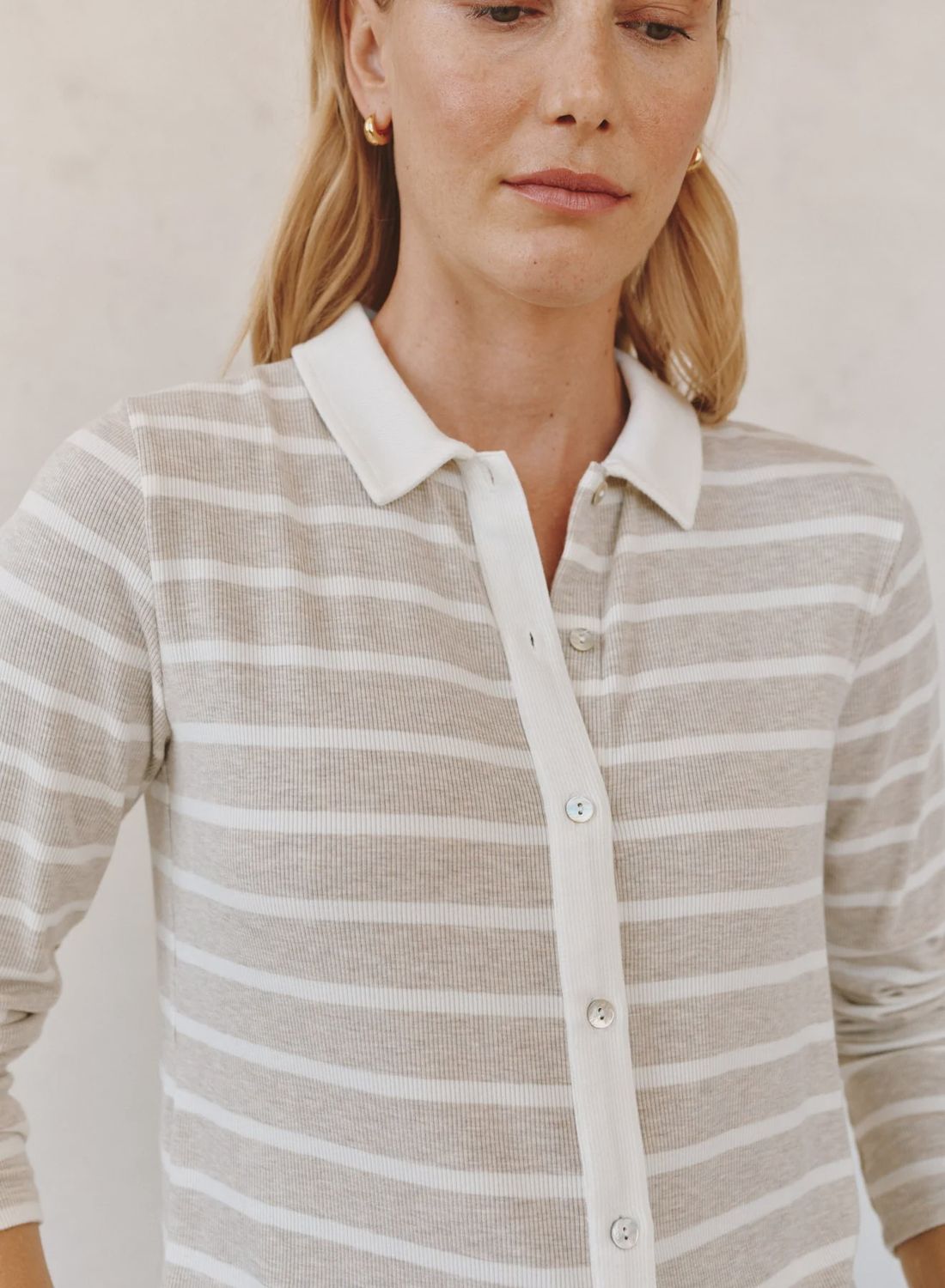 Contrast Placket Button Down
