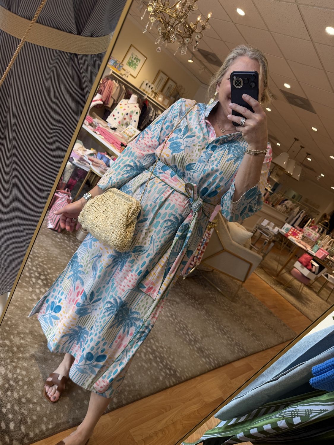 Grace Dress- Key West Toile