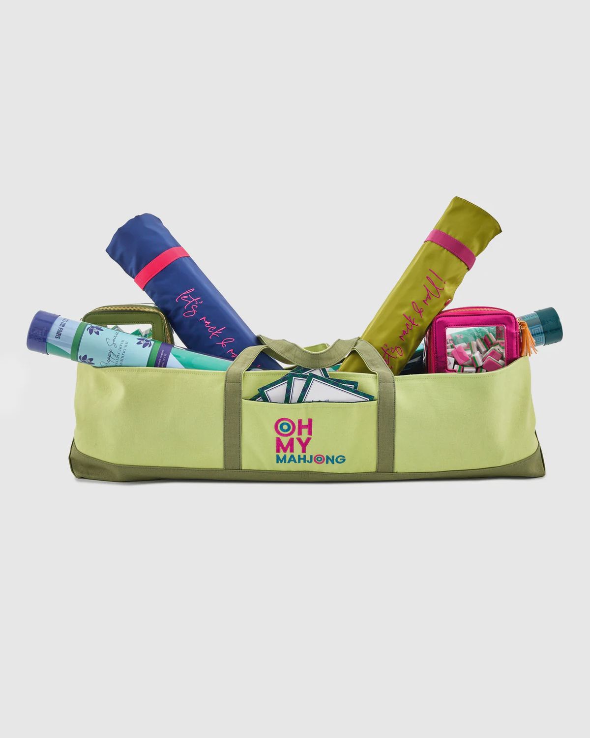 Mat Canvas Storage Bag, COLOR: Green