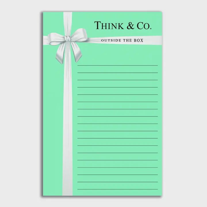 Think And Co Notepad- Tiffany and Co Inspired