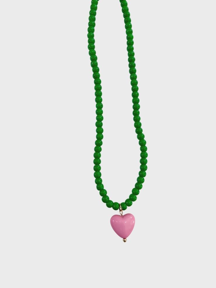 Pippa Beaded Heart Necklace