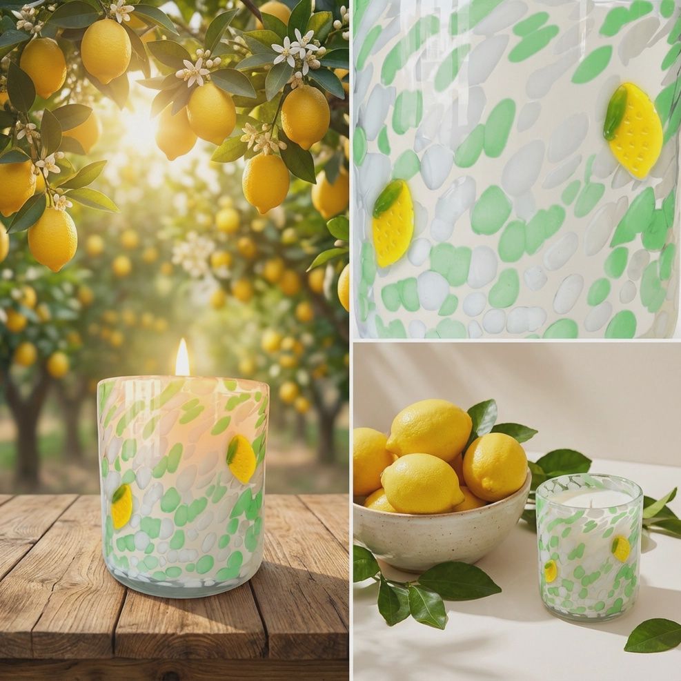 Lemon Tree Icon Candle