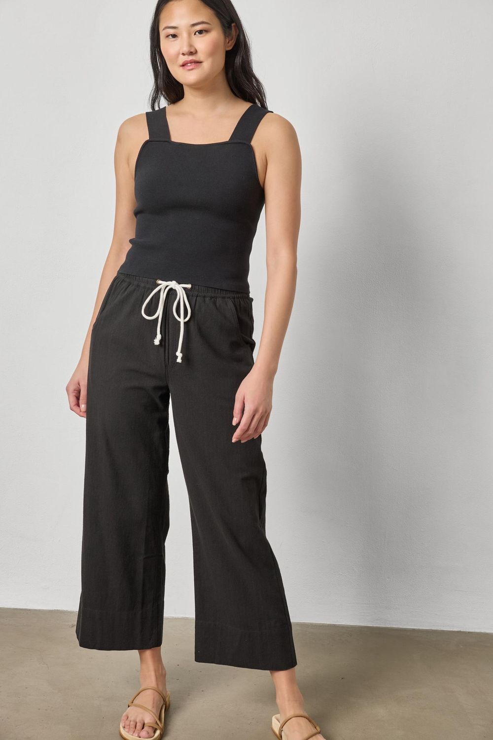 Wide Strap Knit Tank