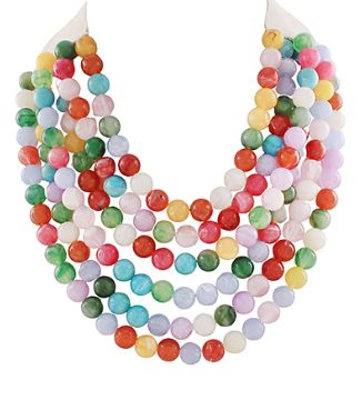 Marbled Beaded Magnetic Necklace