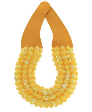 Marbled Beaded Magnetic Necklace