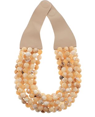 Marbled Beaded Magnetic Necklace