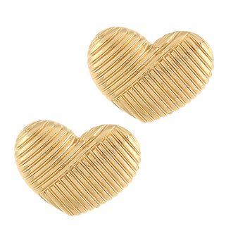 Chunky Puff Heart Studs