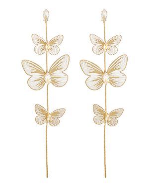 Butterfly Filigree Dangly Earrings