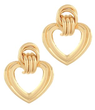 Heart Door Knocker Earrings
