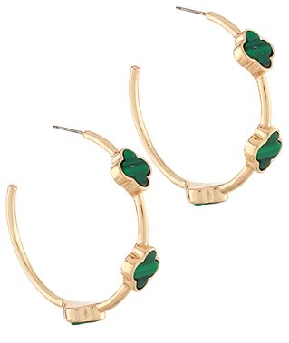 Clover Hoop Earrings