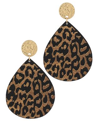 Cheetah Statement Earring
