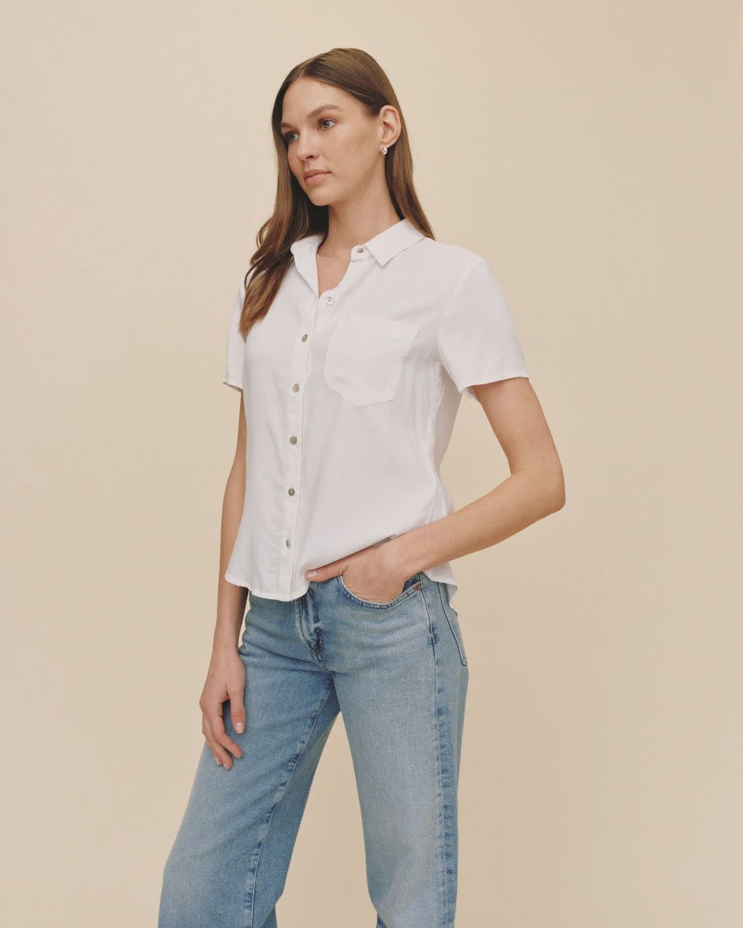 Short Sleeve Pocket Button Down