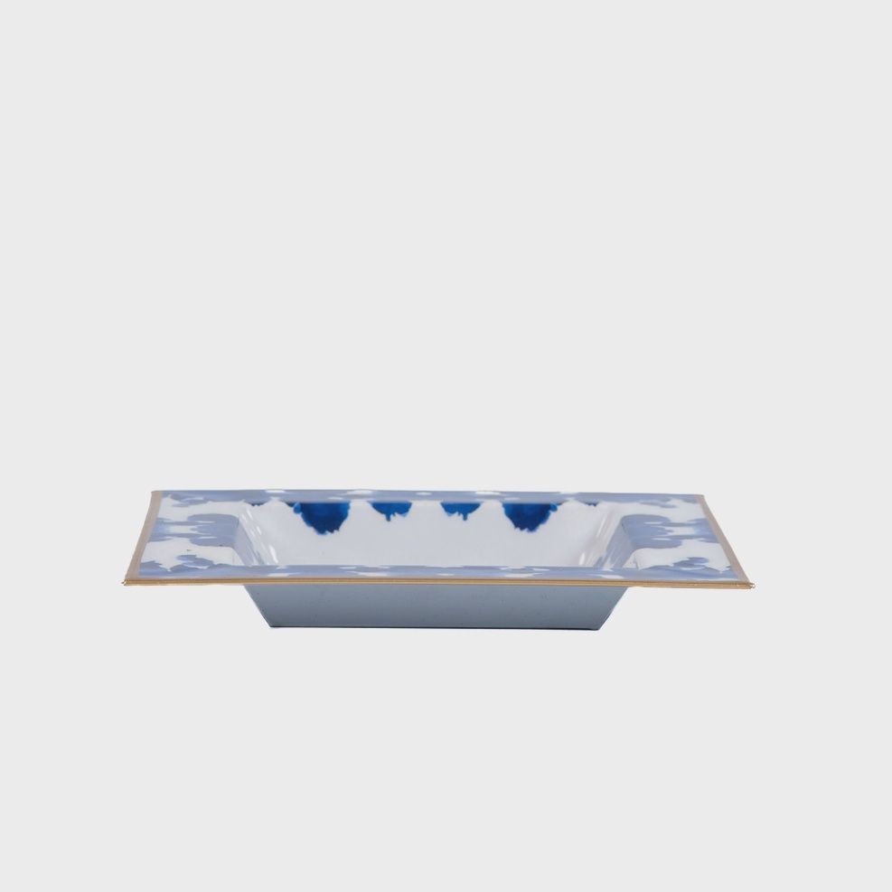 Ink Blot Enameled Tori Trinket Tray