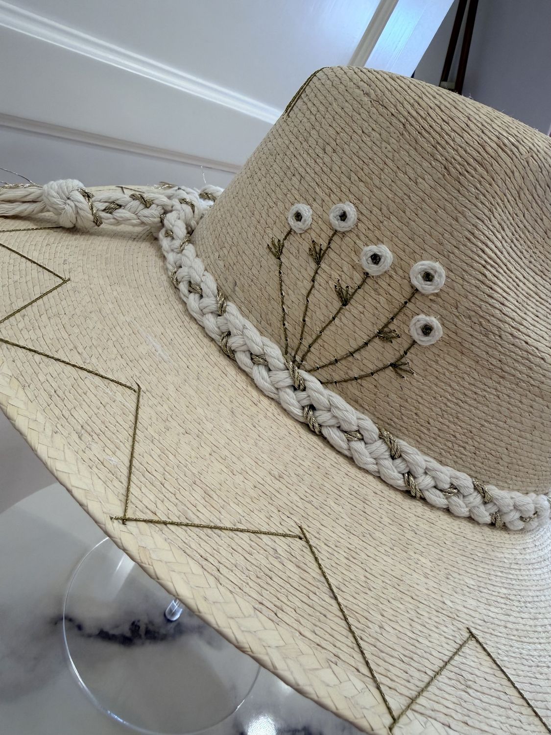 Cabo Flowers Straw Hat