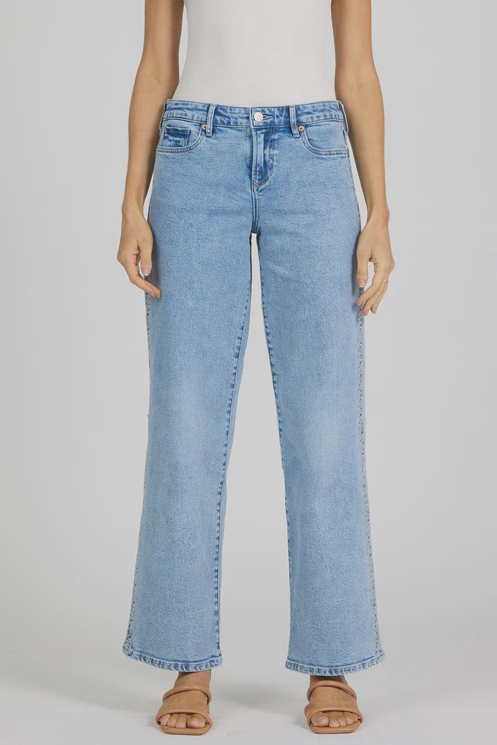 Taylor Midrise Straight Leg, COLOR: Waverly, Size: 25