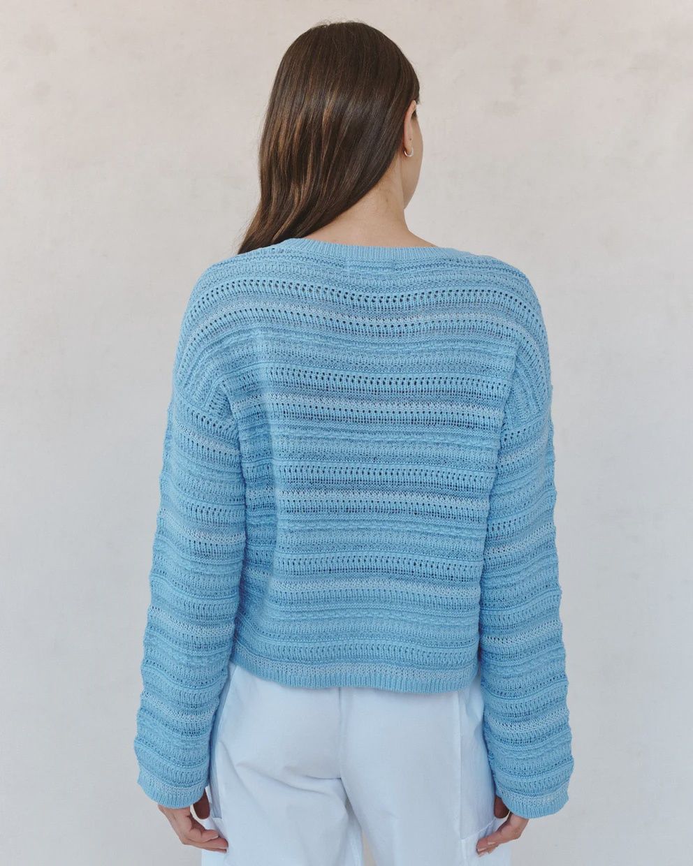 Textured Crew Neck Sweater