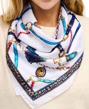 Luxury Straps Ivory Scarf