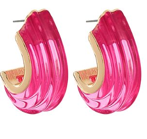 Colorful Lucite Hoop