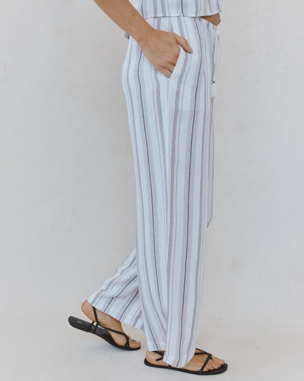 Beach Pant With Tassel Drawstring