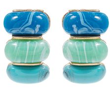 Stacked Gemstone Studs
